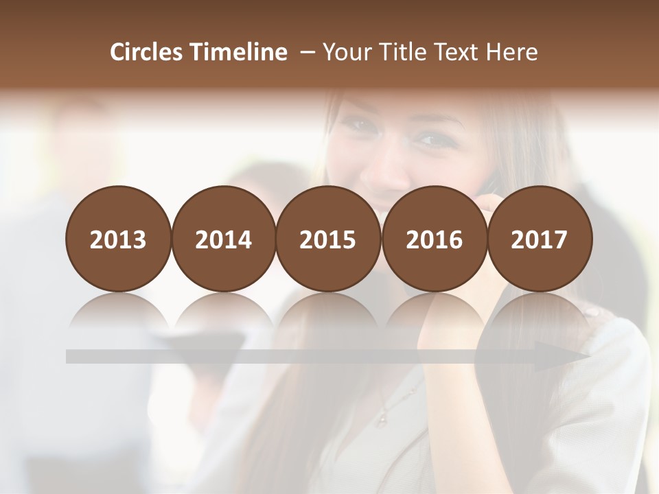 Financial Girl Consultant PowerPoint Template