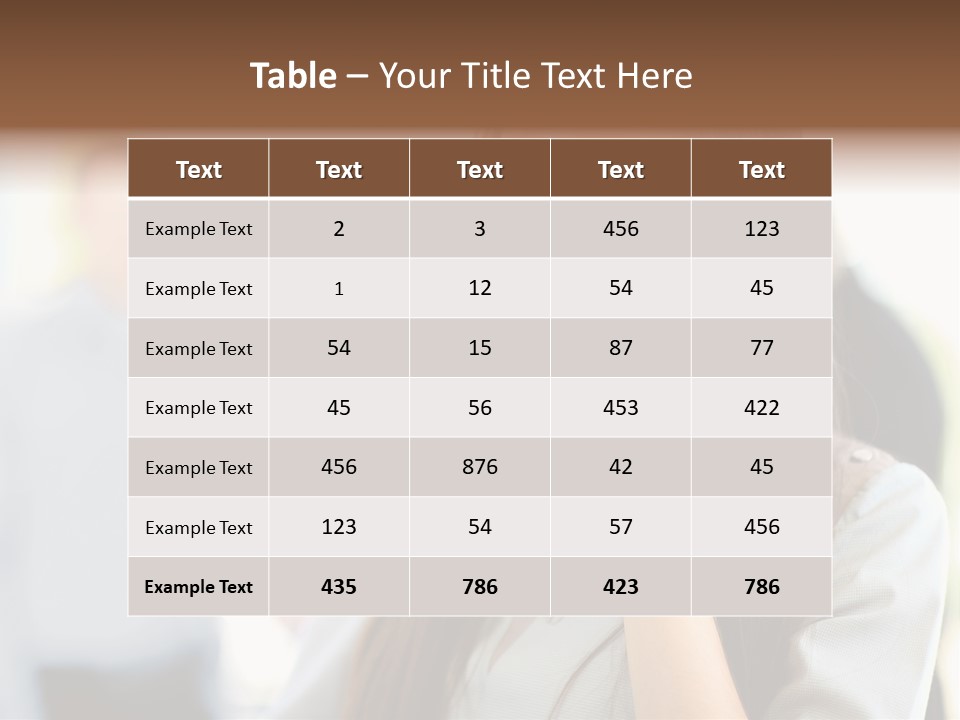 Financial Girl Consultant PowerPoint Template