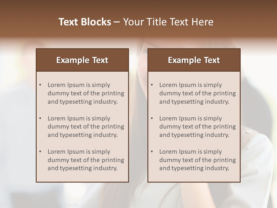 Financial Girl Consultant PowerPoint Template