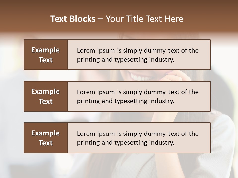 Financial Girl Consultant PowerPoint Template