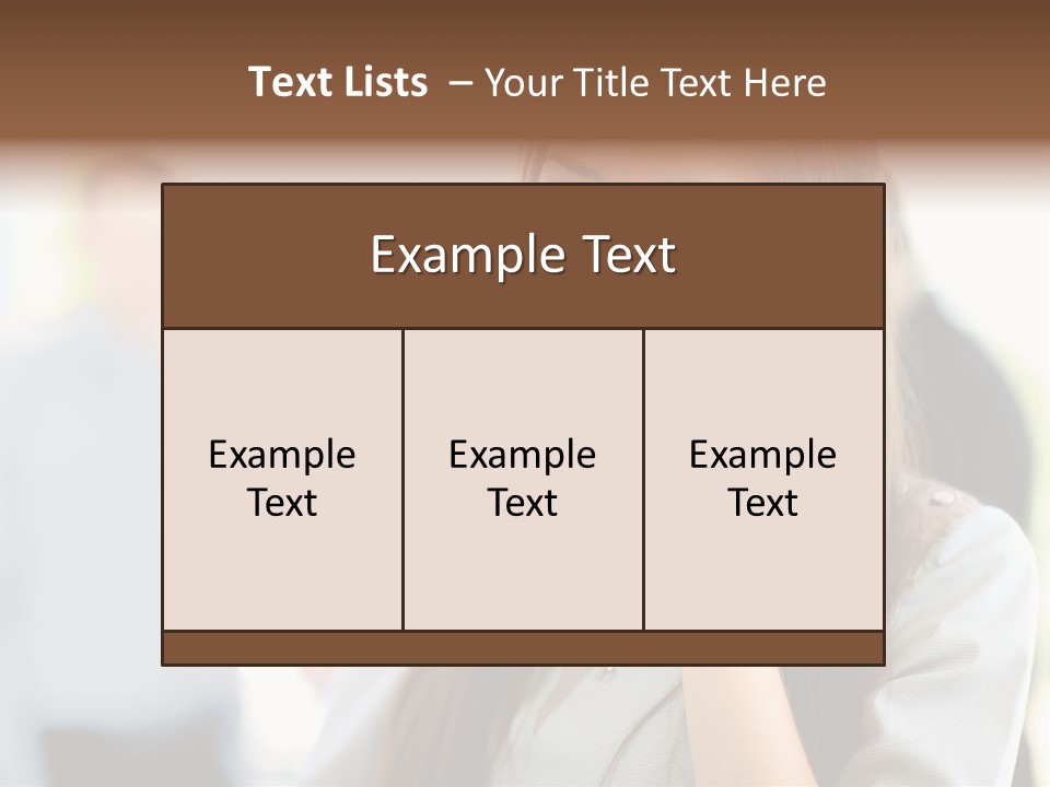 Financial Girl Consultant PowerPoint Template