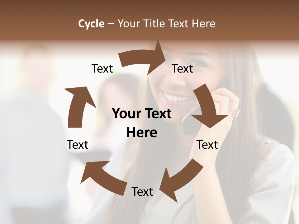 Financial Girl Consultant PowerPoint Template