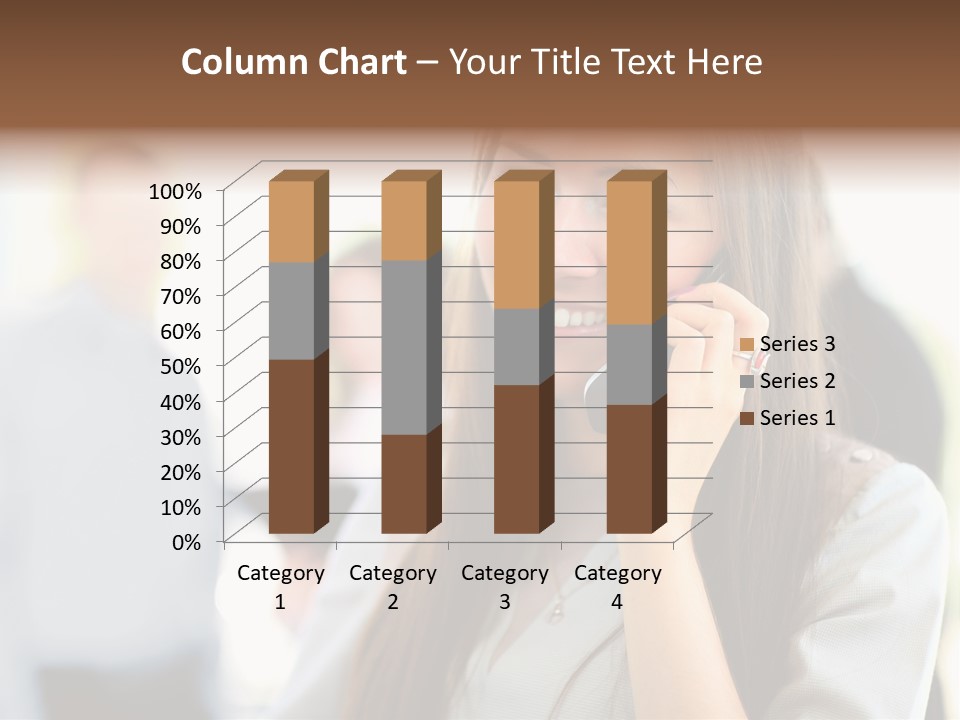 Financial Girl Consultant PowerPoint Template