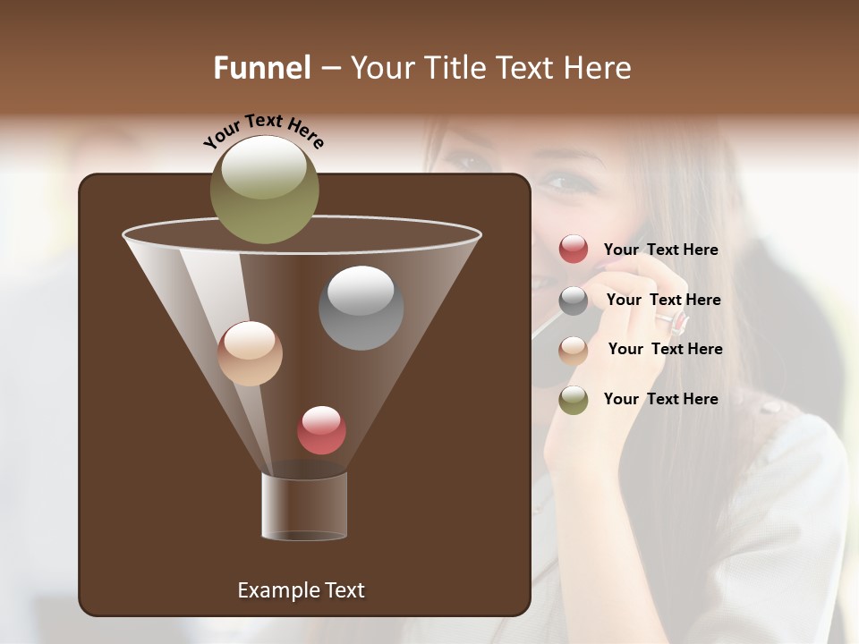 Financial Girl Consultant PowerPoint Template