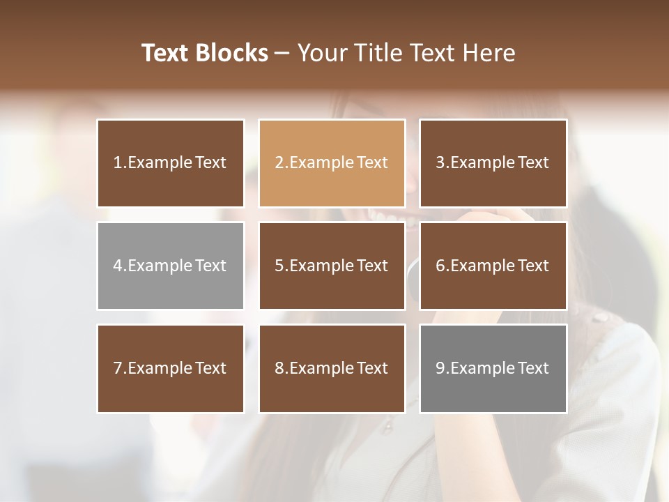 Financial Girl Consultant PowerPoint Template