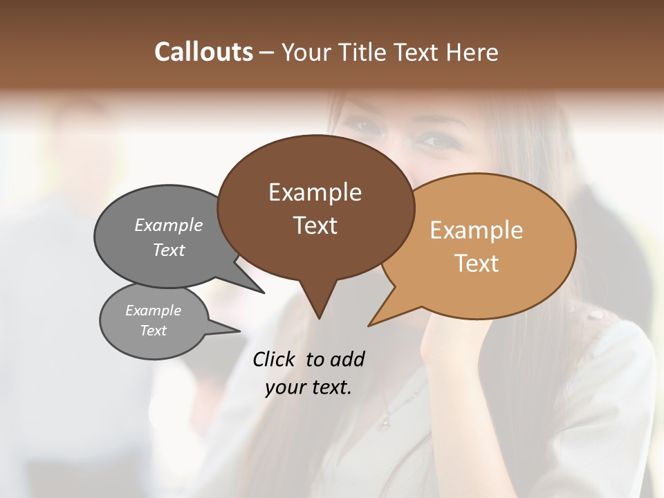 Financial Girl Consultant PowerPoint Template