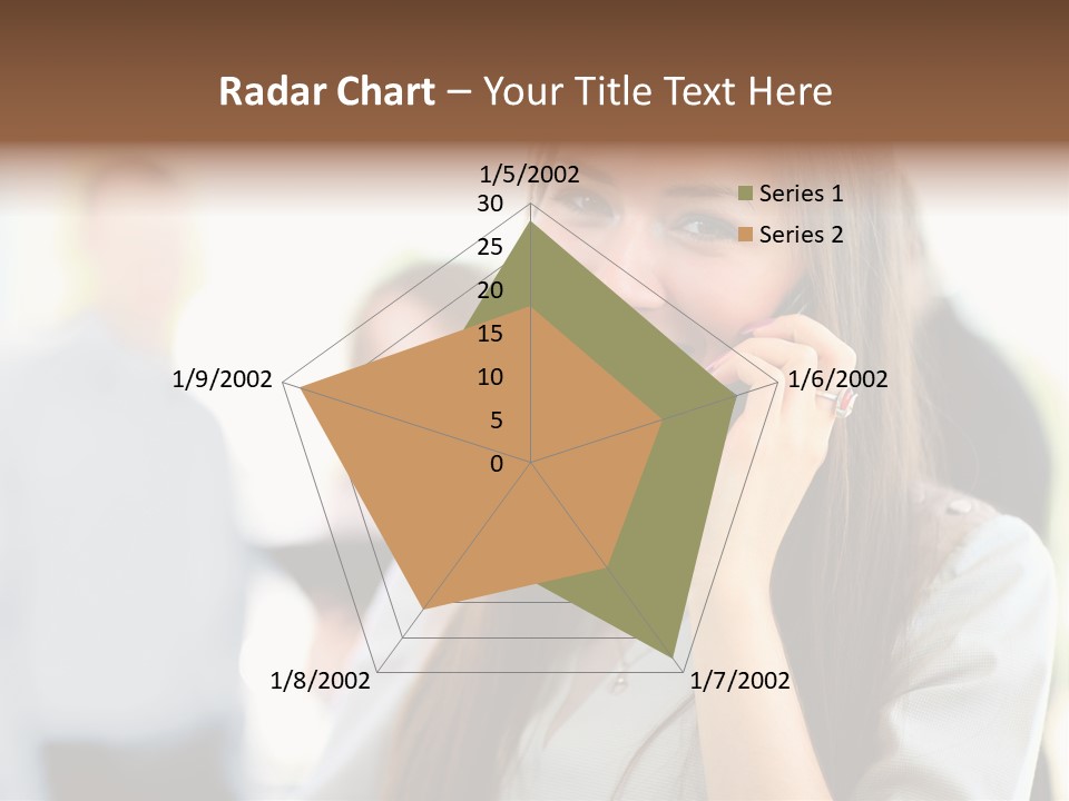 Financial Girl Consultant PowerPoint Template