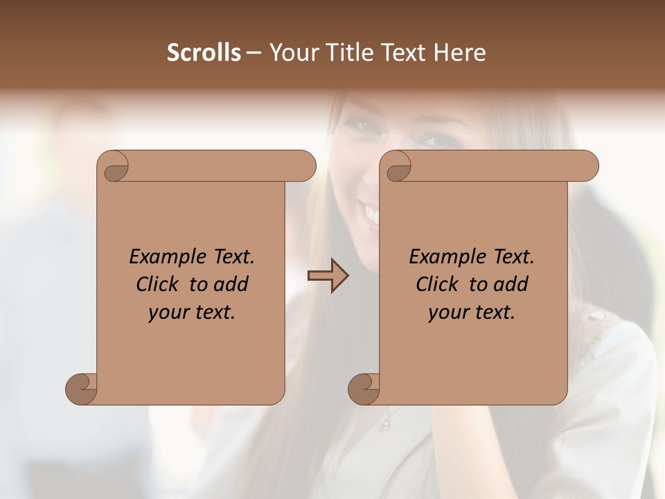 Financial Girl Consultant PowerPoint Template
