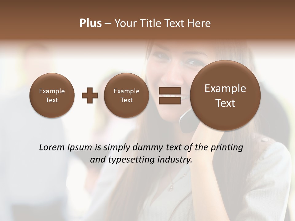 Financial Girl Consultant PowerPoint Template