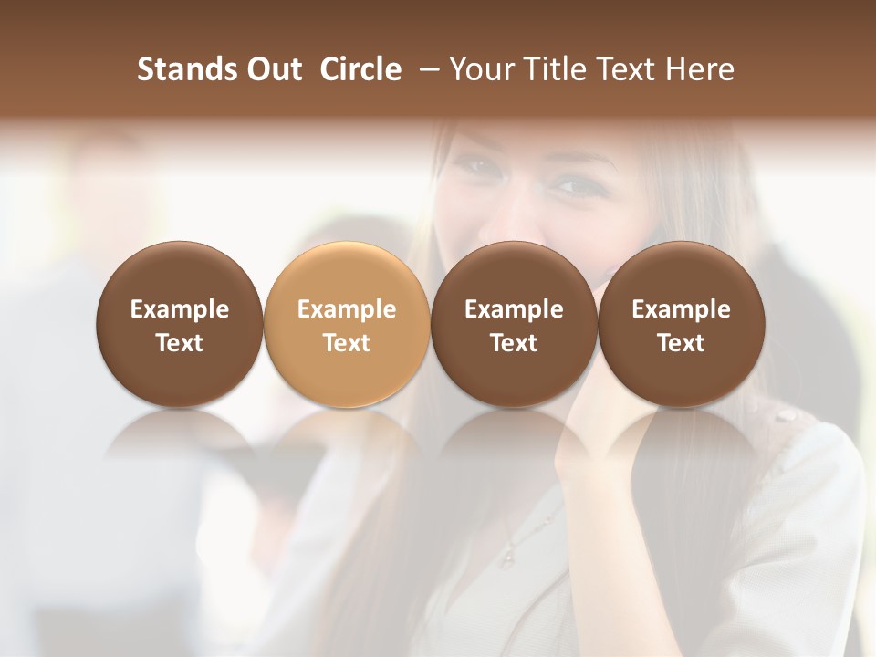 Financial Girl Consultant PowerPoint Template