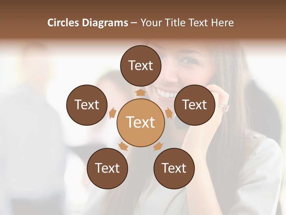 Financial Girl Consultant PowerPoint Template