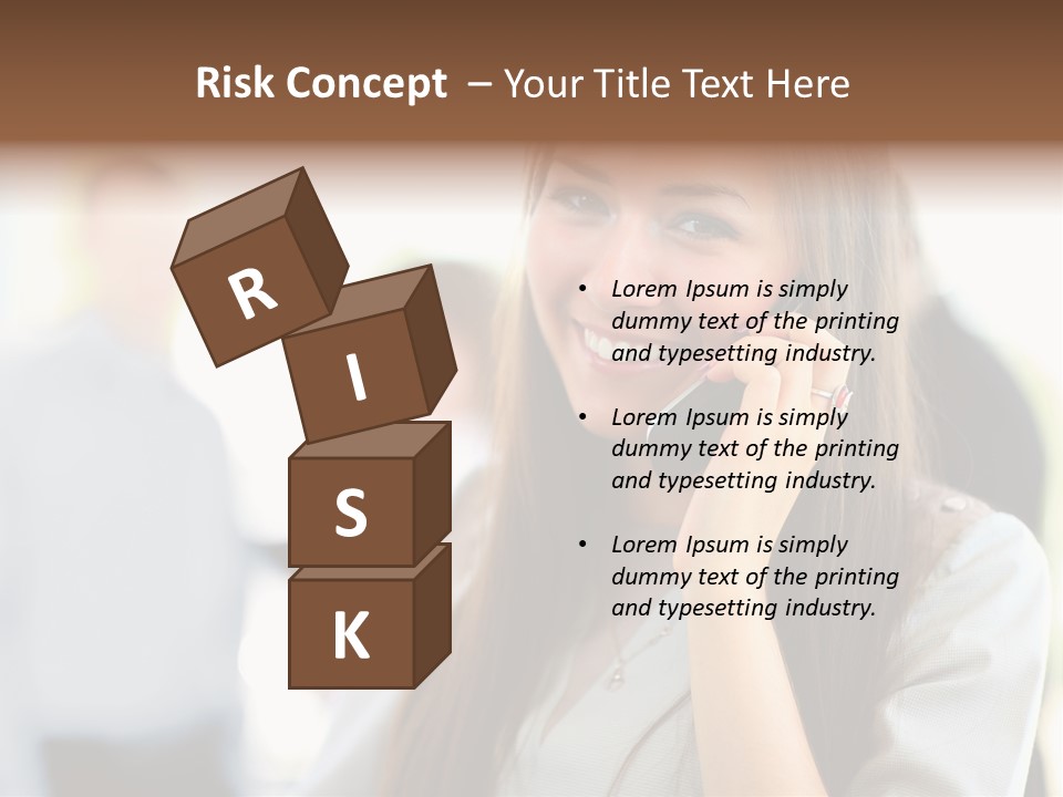 Financial Girl Consultant PowerPoint Template