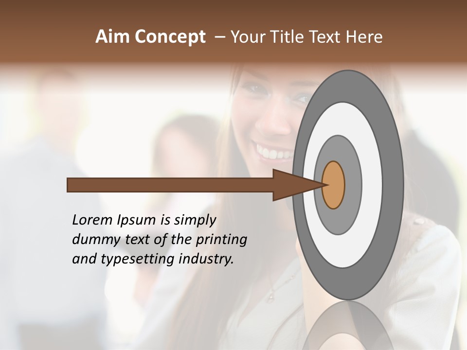 Financial Girl Consultant PowerPoint Template