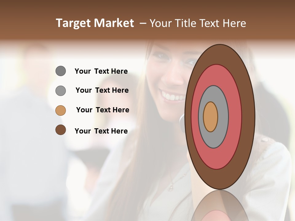 Financial Girl Consultant PowerPoint Template