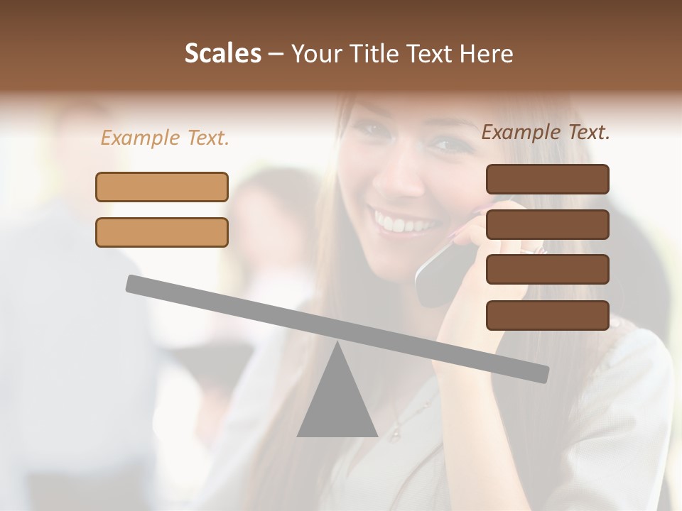 Financial Girl Consultant PowerPoint Template