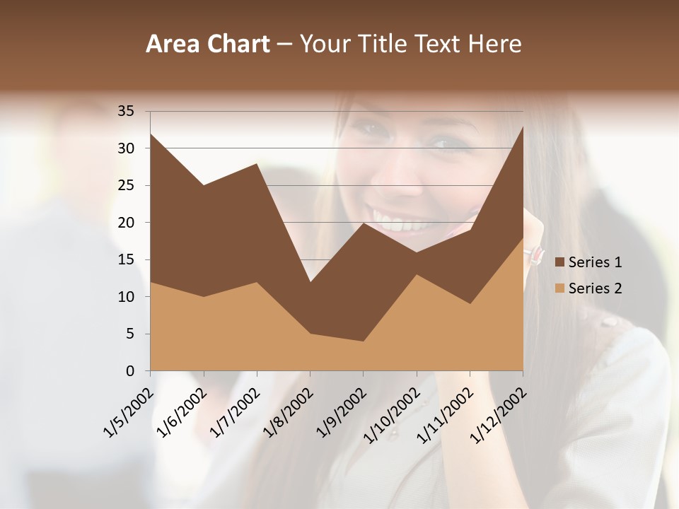 Financial Girl Consultant PowerPoint Template