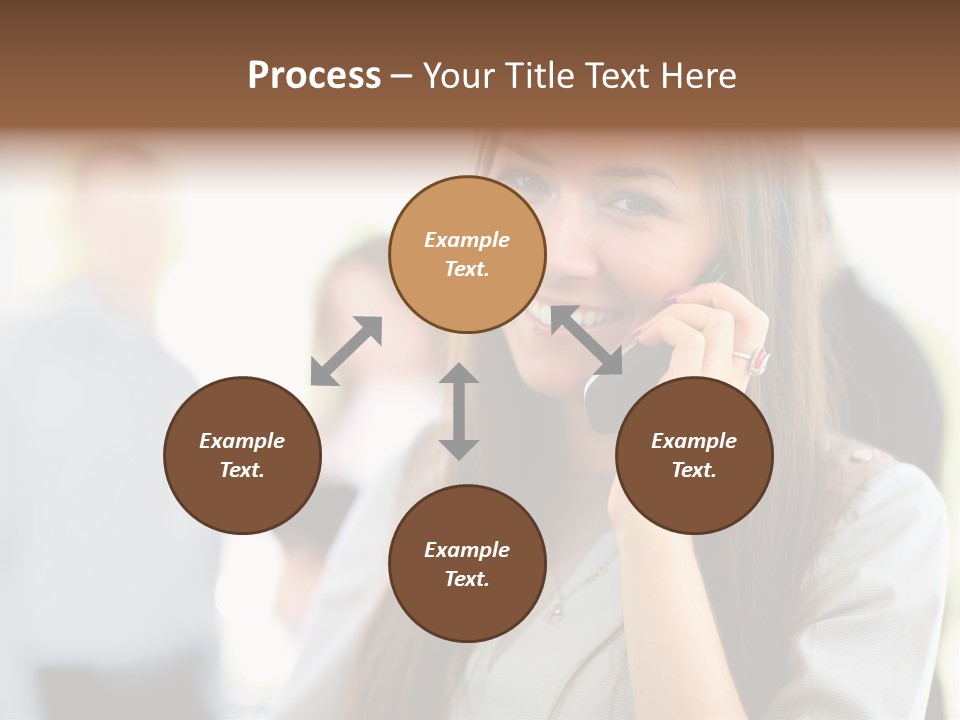 Financial Girl Consultant PowerPoint Template