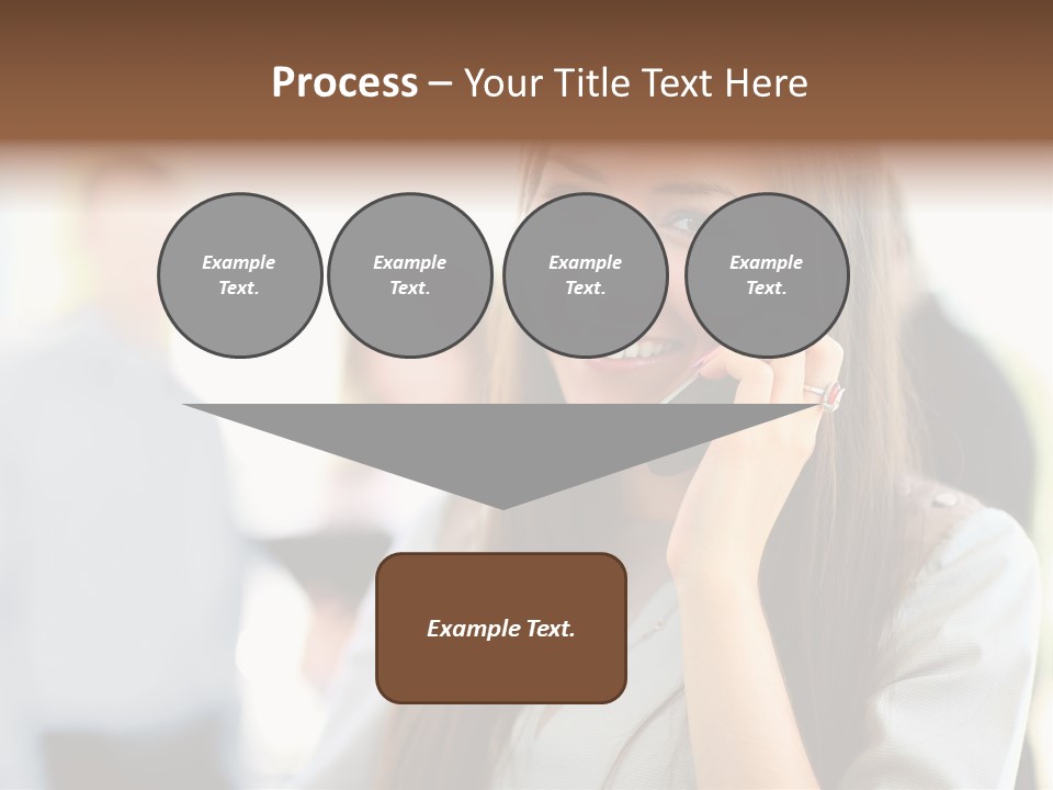 Financial Girl Consultant PowerPoint Template