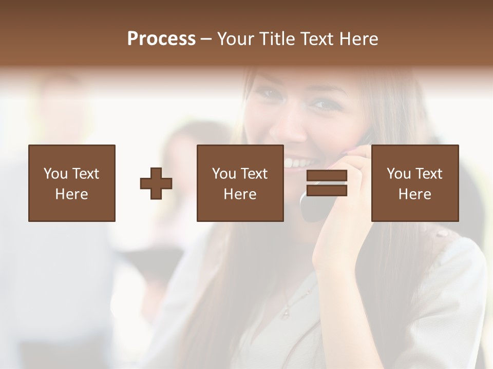 Financial Girl Consultant PowerPoint Template