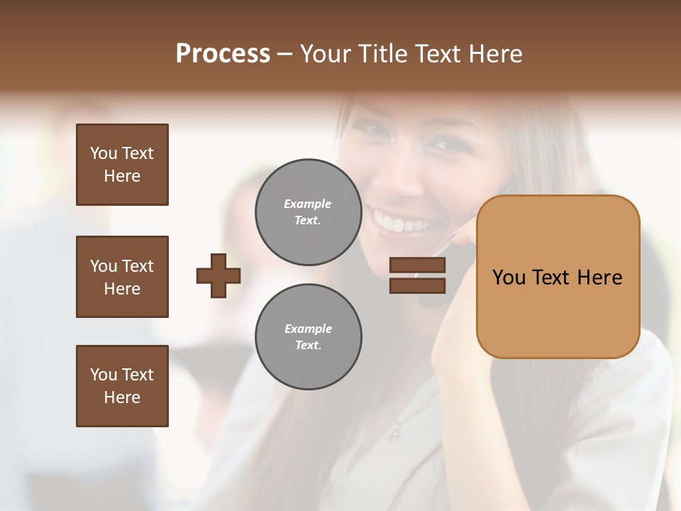Financial Girl Consultant PowerPoint Template