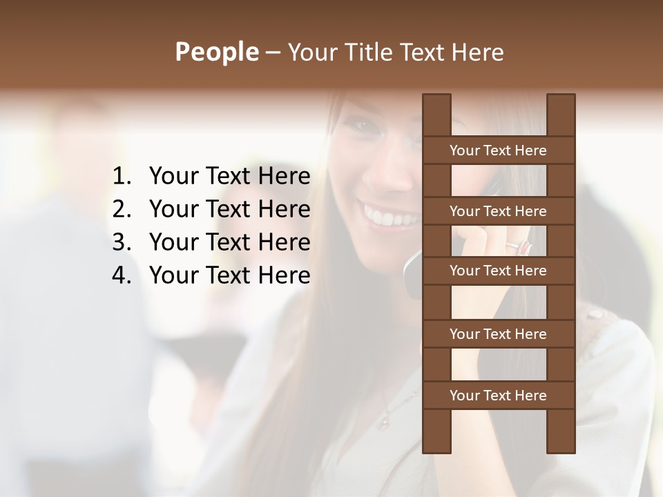 Financial Girl Consultant PowerPoint Template