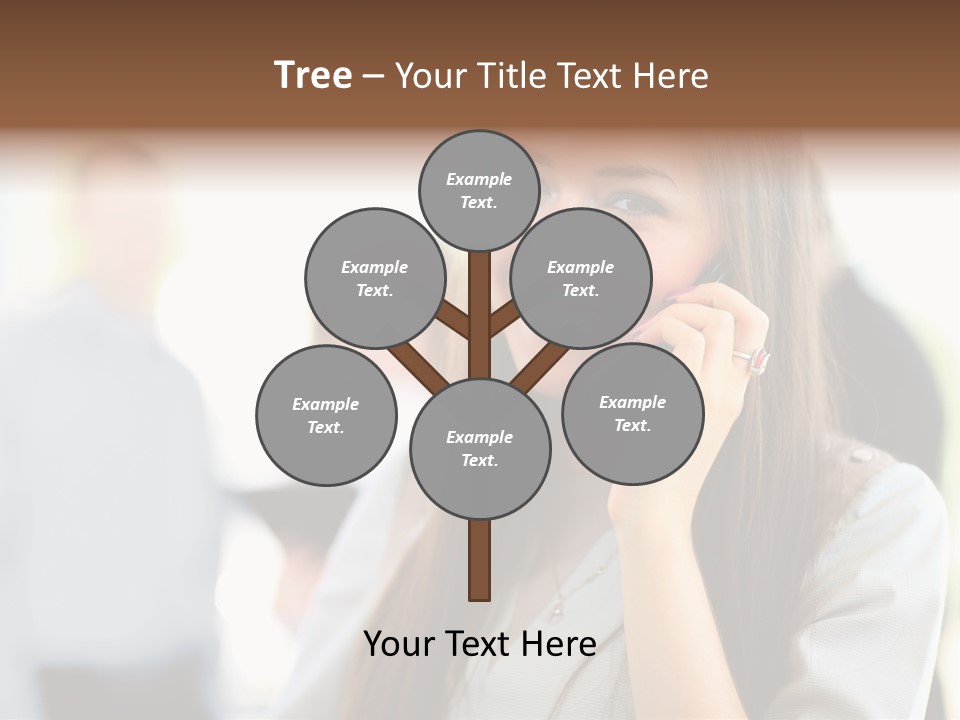 Financial Girl Consultant PowerPoint Template