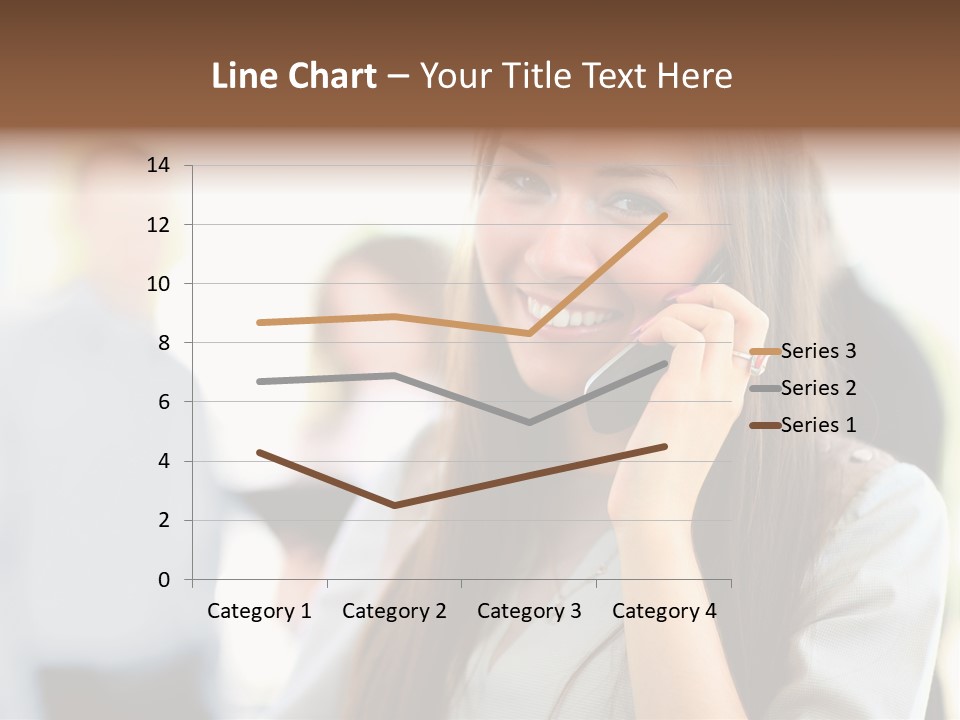 Financial Girl Consultant PowerPoint Template