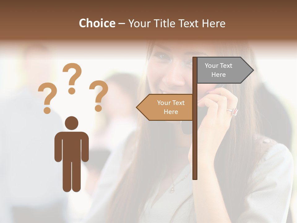 Financial Girl Consultant PowerPoint Template