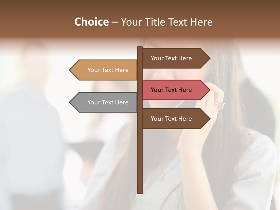 Financial Girl Consultant PowerPoint Template