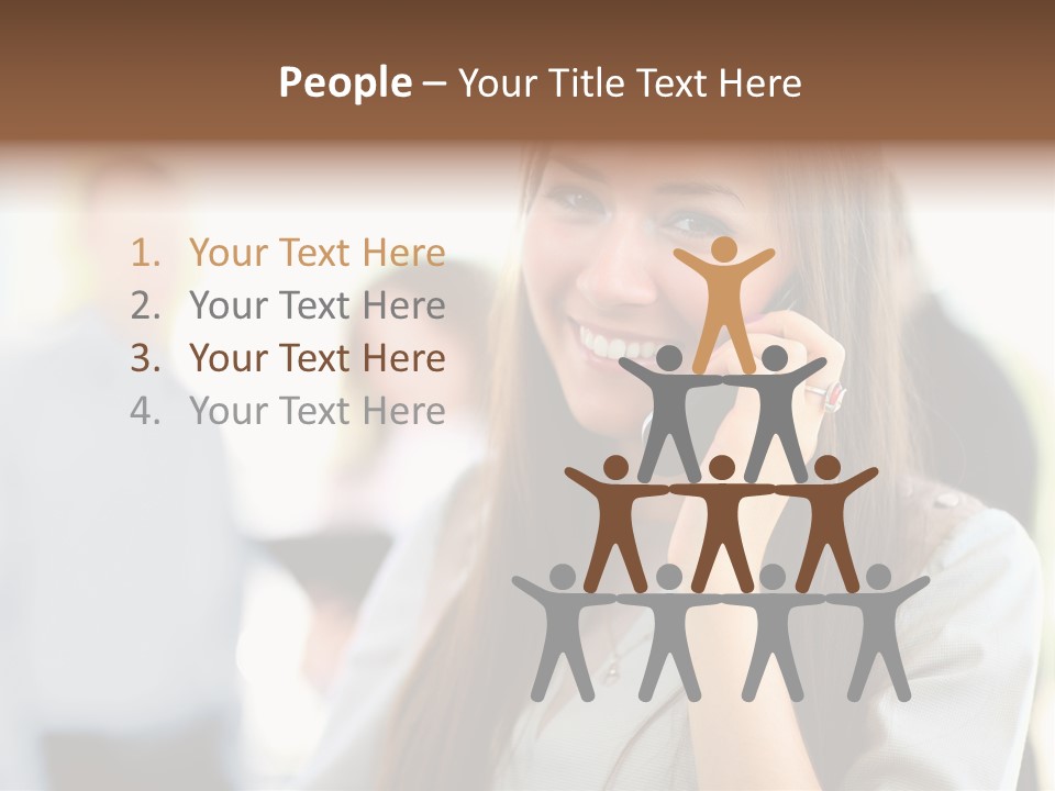 Financial Girl Consultant PowerPoint Template