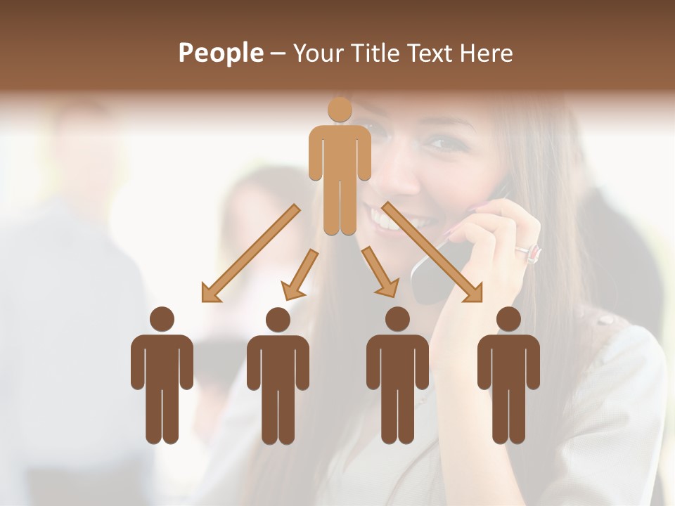 Financial Girl Consultant PowerPoint Template