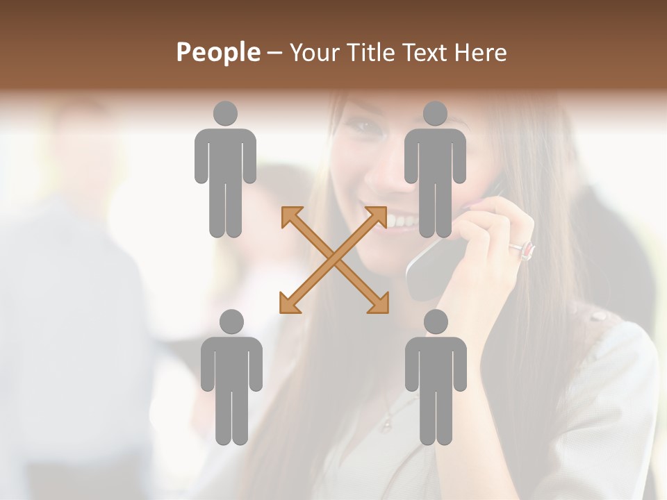 Financial Girl Consultant PowerPoint Template