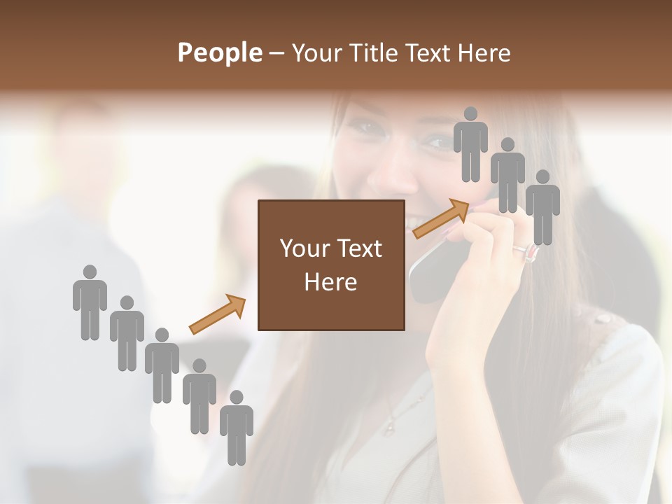 Financial Girl Consultant PowerPoint Template