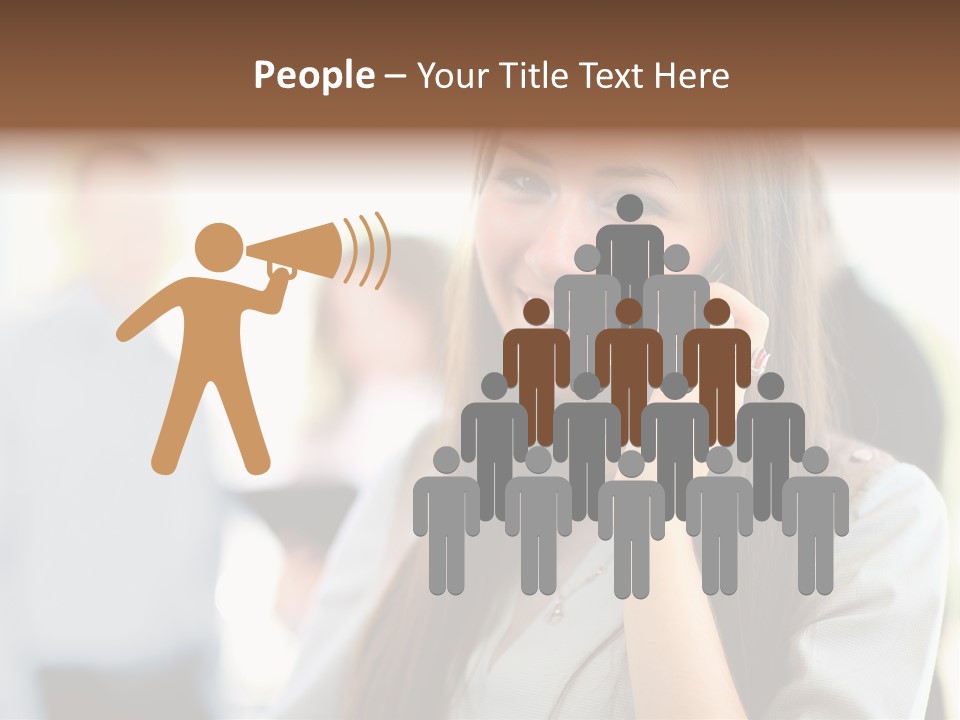 Financial Girl Consultant PowerPoint Template