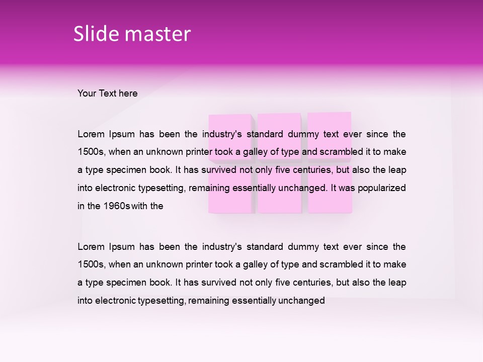 Ceiling Background Unit PowerPoint Template