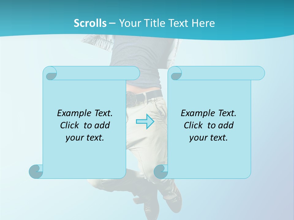 Man Expression Move PowerPoint Template
