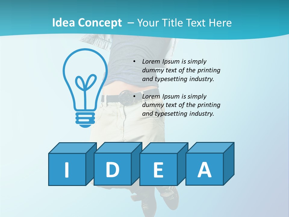 Man Expression Move PowerPoint Template