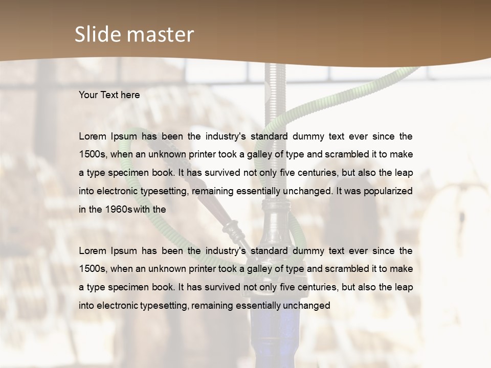 Arabian Shisha Waterpipe PowerPoint Template