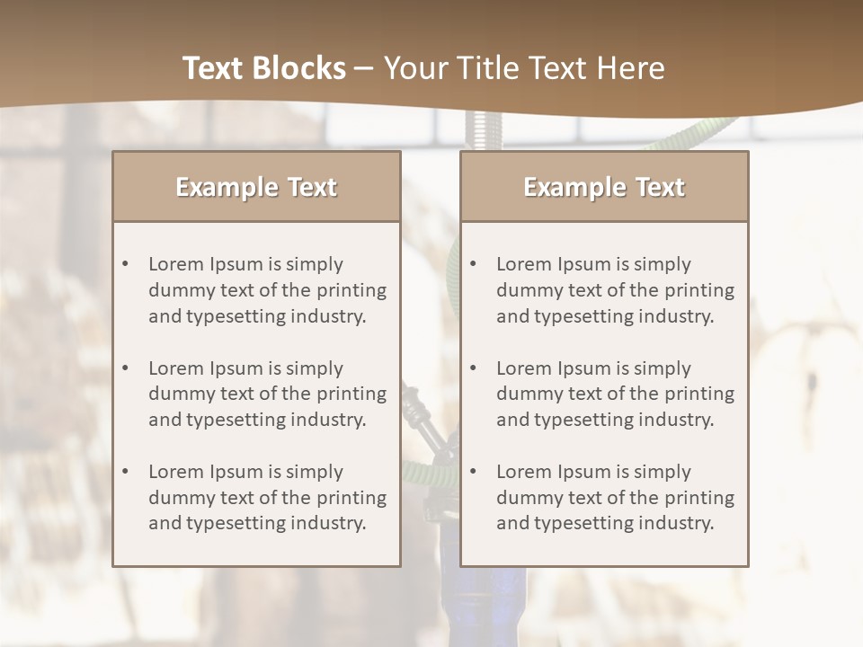 Arabian Shisha Waterpipe PowerPoint Template