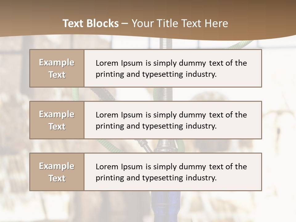 Arabian Shisha Waterpipe PowerPoint Template
