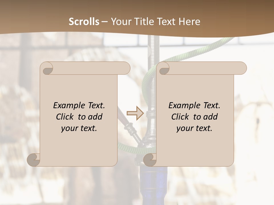 Arabian Shisha Waterpipe PowerPoint Template