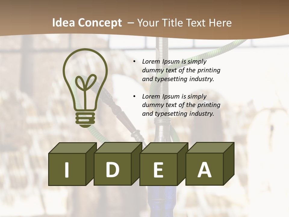 Arabian Shisha Waterpipe PowerPoint Template