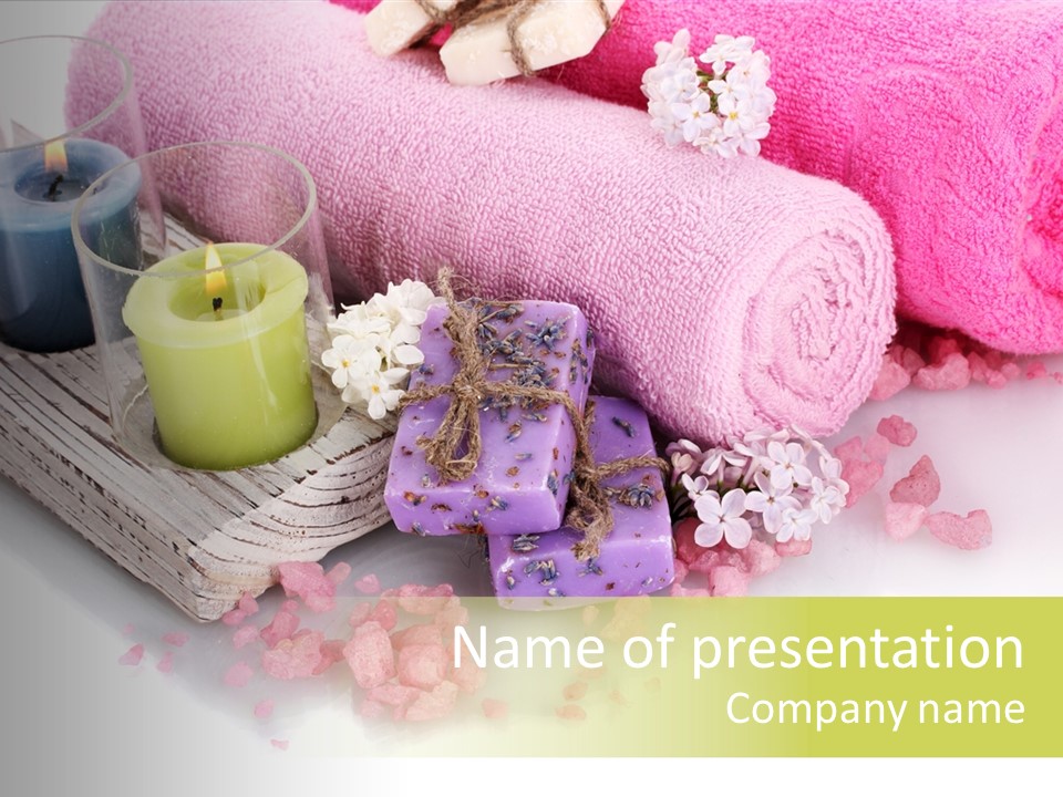 Tradition Towels Aromatherapy PowerPoint Template