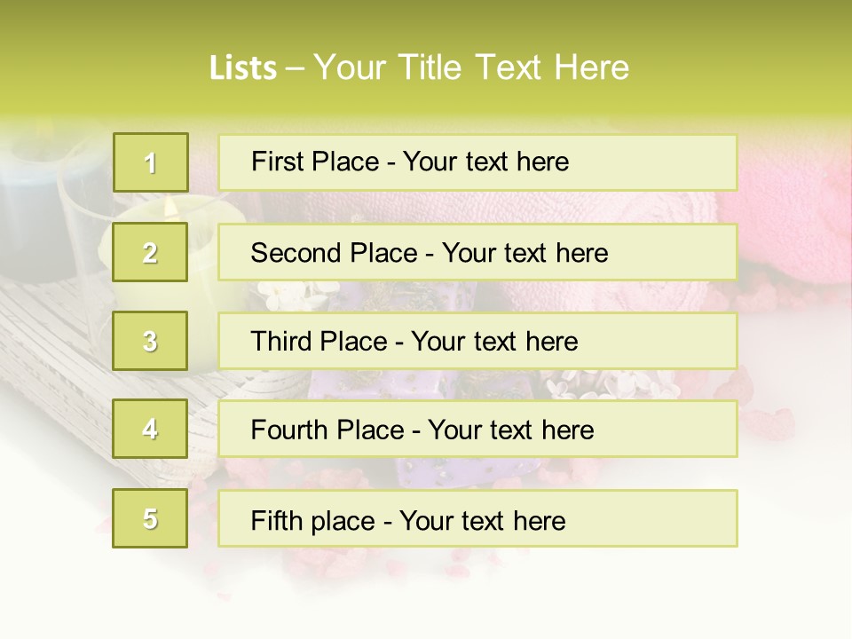 Tradition Towels Aromatherapy PowerPoint Template