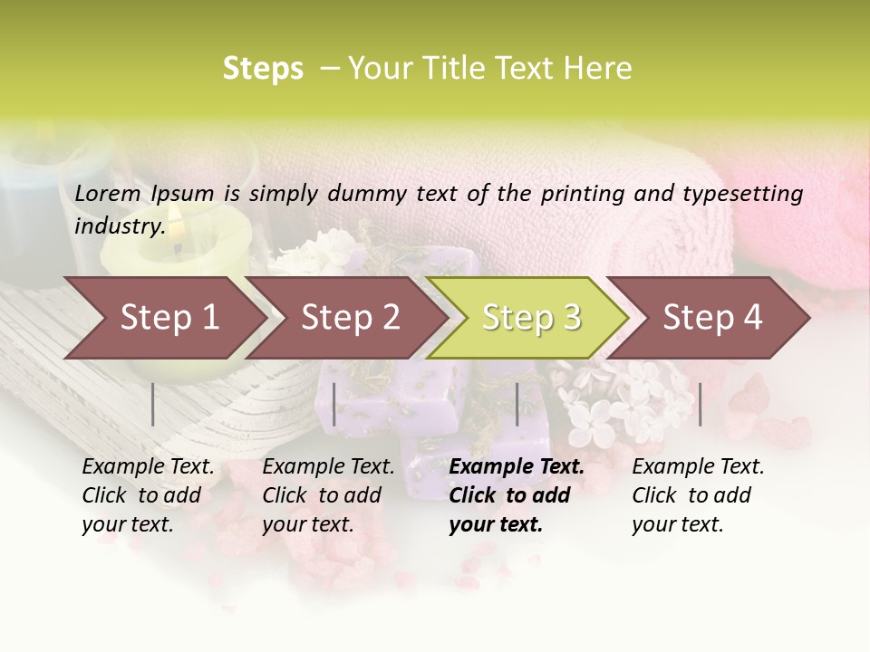 Tradition Towels Aromatherapy PowerPoint Template