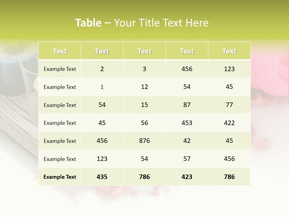 Tradition Towels Aromatherapy PowerPoint Template