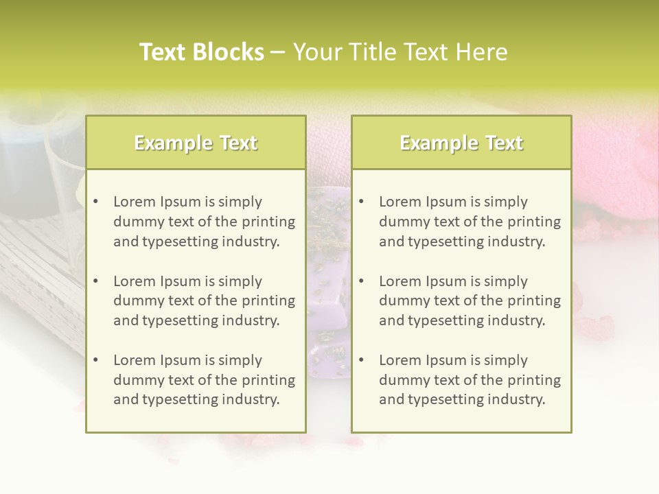 Tradition Towels Aromatherapy PowerPoint Template