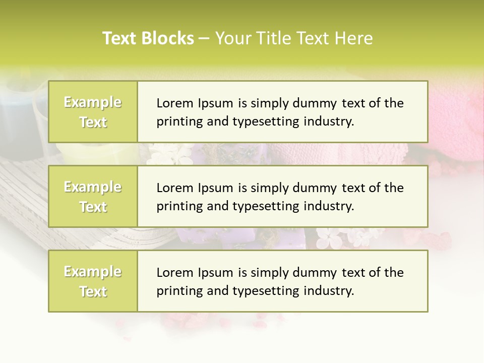 Tradition Towels Aromatherapy PowerPoint Template