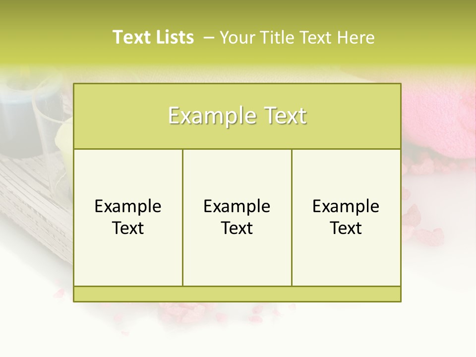Tradition Towels Aromatherapy PowerPoint Template