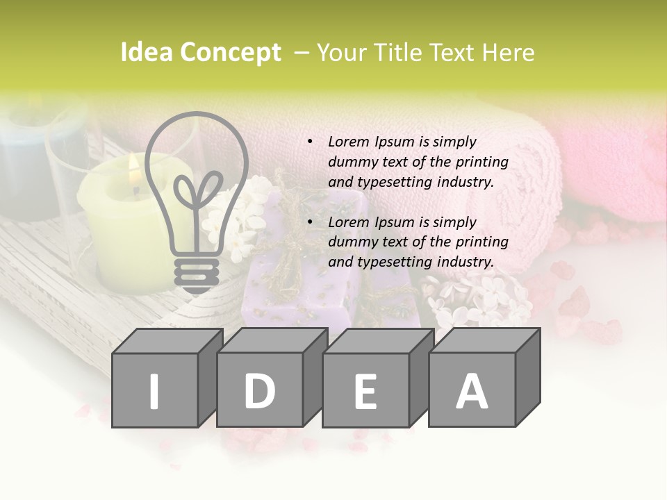 Tradition Towels Aromatherapy PowerPoint Template